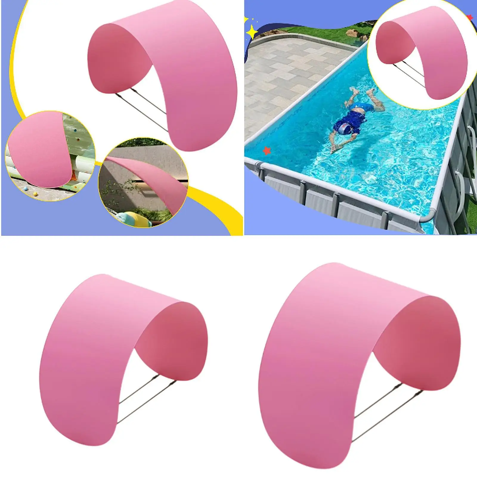 

Outdoor Swimming Pool Sun Shade Canopy Sunshade Inflatable Paddling Pool Shade Sun Protection Versatile for Garden Outside