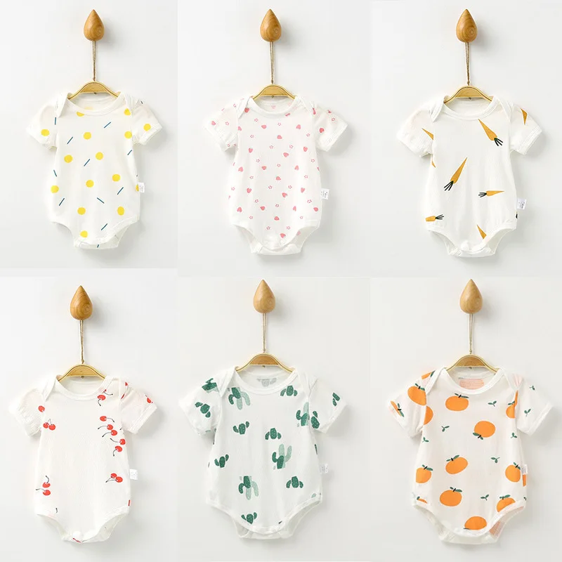 

Soft Breathable Baby Bodysuit for Newborns Summer Romper of Unisex Infant Clothing Cute Tight Fit Jumpsuit Baby Girl Boy Clothes