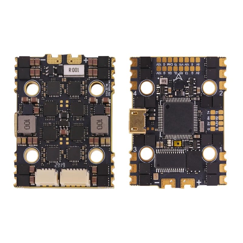 

2026 New HAKRC F722 40A 2-6S 32-bit AIO Flight Controller 5V/3A,10V/2.5A Dual BEC for RC FPV Drone