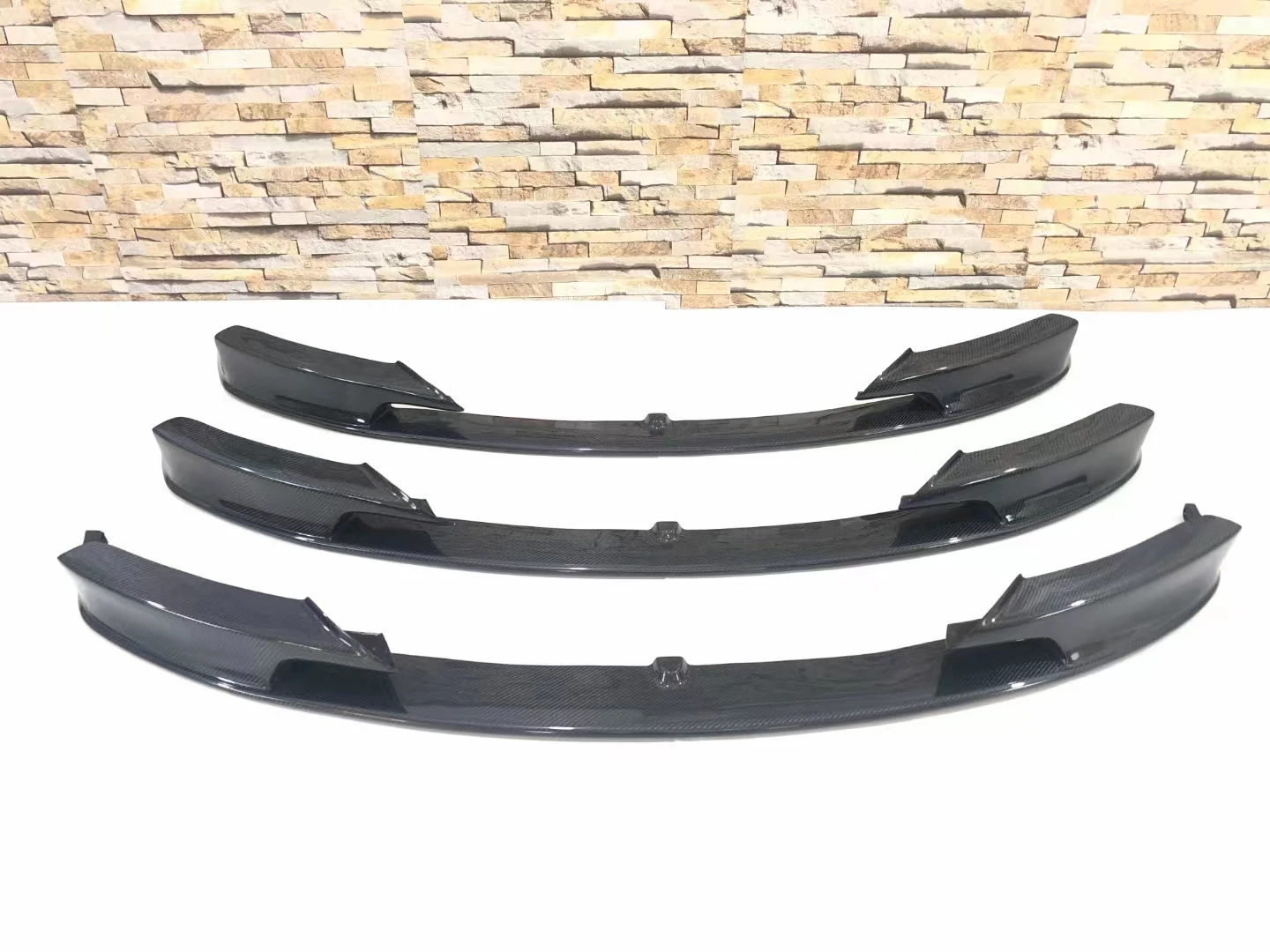 Front Bumper Lip Splitter Spoiler  M Sport for Bmws F30 Front Lip 2012-2018 MP Style carbon fiber body kit