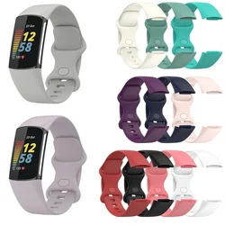 Fitbit şarj için saat kayışı 6/şarj 5 silikon spor Band bileklik Watchband bilezik kayışı değiştirme