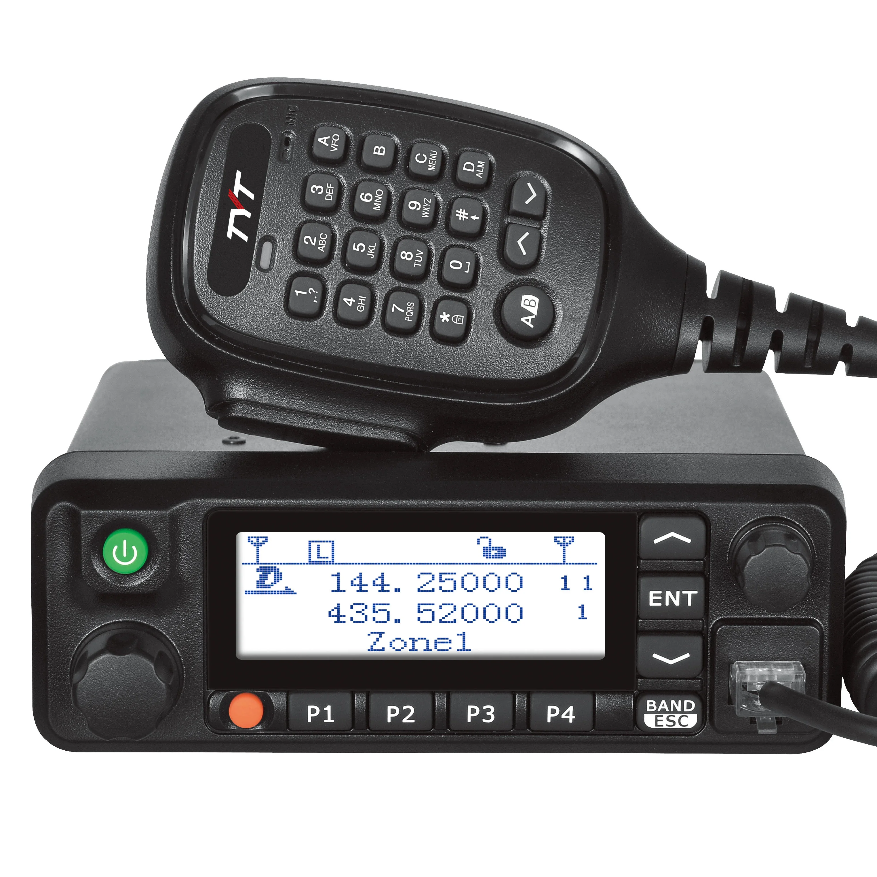 AES256 TYT MD-9600 GPS High Power 50W Dual Band VHF UHF DMR Digital Mobile Car Radio