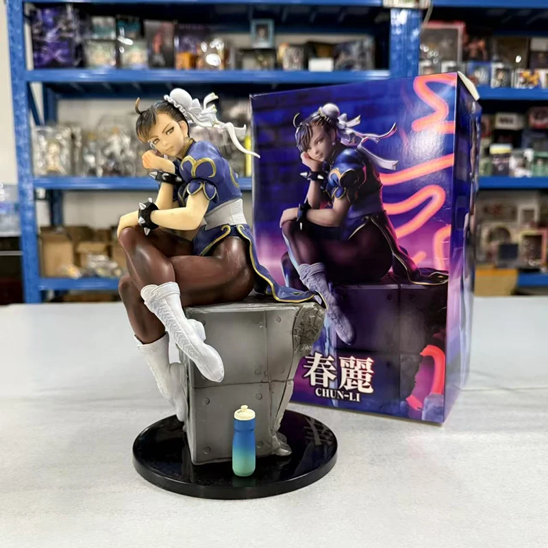 

Anime Street Fighter Figurine Chun-Li Action Figures Sutorito Faita 26cm PVC Collection Model Toys Statue Peripherals Gifts
