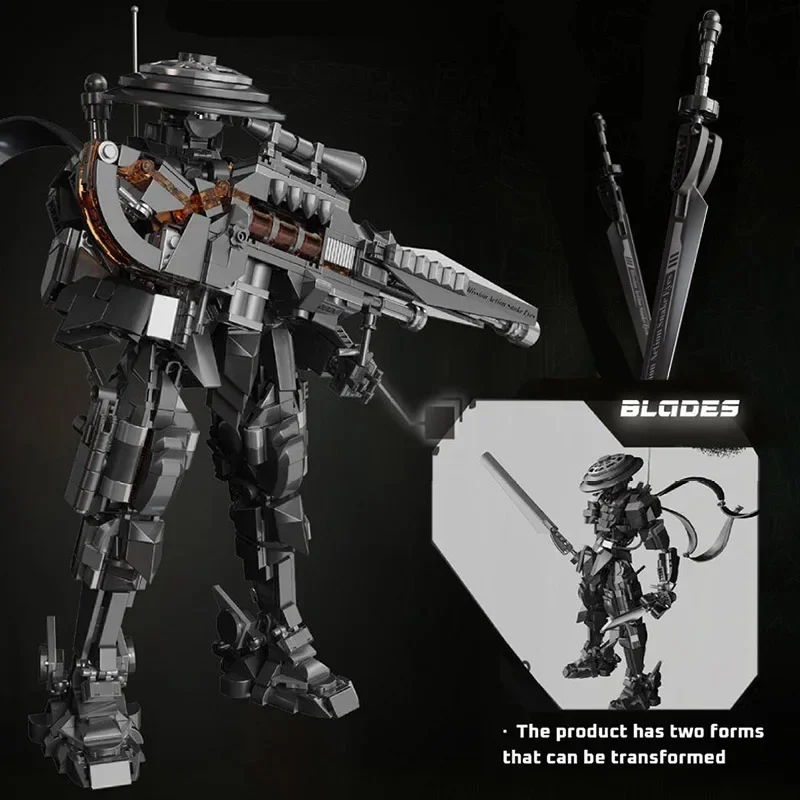 Criativo 1053 pçs mech ninja guerreiro modelo blocos de construção tijolos kits moc swat mecha soldado brinquedos para crianças adultos meninos presentes