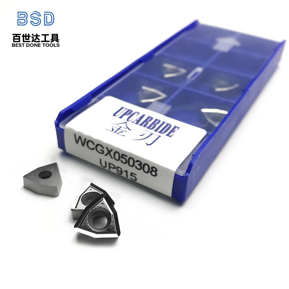 

10 шт./кор. UP915 WCGX050308 Вставки: Инструменты с ЧПУ для цветных металлов/алюминий/деревообработки