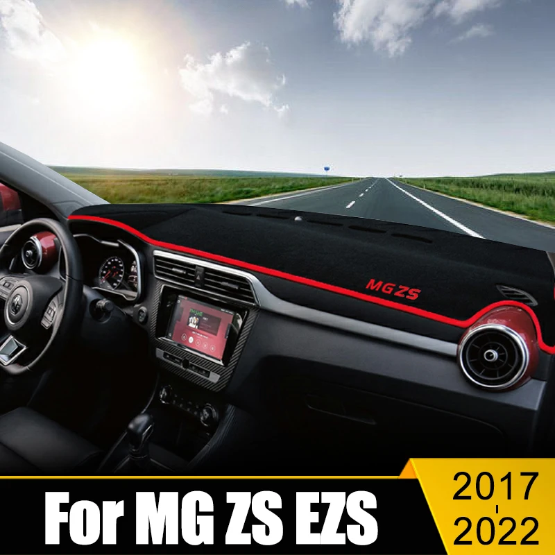 

For MG ZS EZS 2017 2018 2019 2020 2021 2022 Car Dashboard Cover Mats Avoid Light Pad Anti-UV Case Carpets Non-Slip Accessories