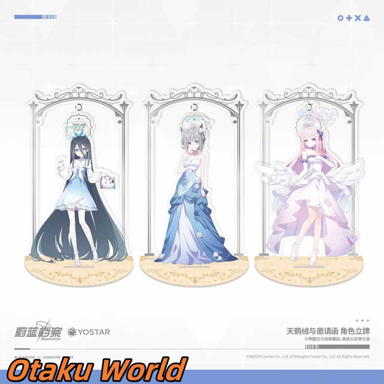 

Original Sunaookami Shiroko Arisu Mika Character Acrylic Plaque ornament Game Blue Archive Cosplay Costume Anime Halloween Gift