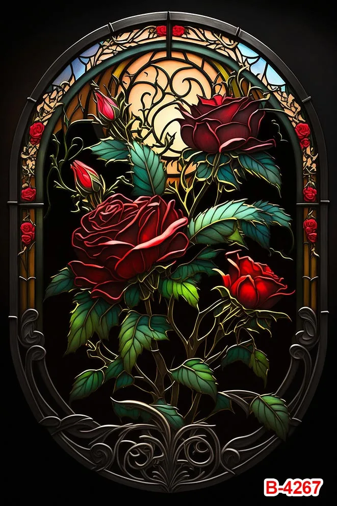 Vintage สีแดงสีดํากุหลาบดอกไม้ดอกไม้แนวตั้งฉากหลังตกแต่งภายในการถ่ายภาพงานแต่งงานคลอดบุตรภาพพื้นหลัง