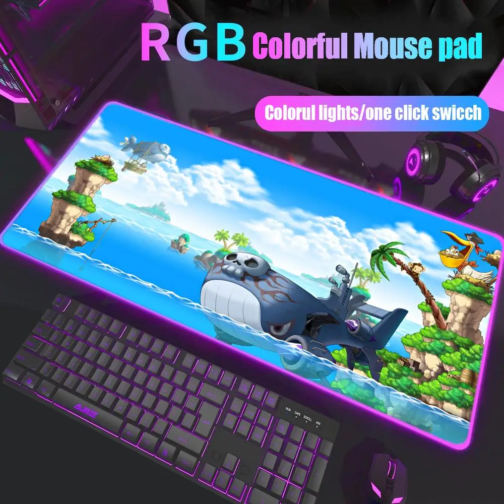 

Maplestory коврик для мыши геймер RGB настольный коврик с подсветкой светодиодный коврик для мыши установка игровых аксессуаров настольный коврик большой коврик для мыши с подсветкой