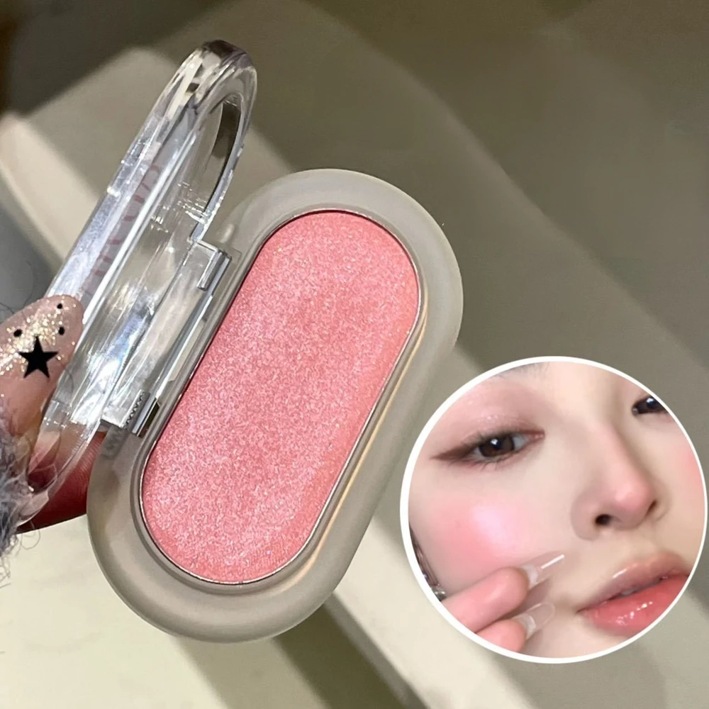 반짝이는 진주 스팽글 핑크 톤 진주 글리터 바디 하이라이터 단색 다이아몬드 쉬머 실크웜 브라이트닝 하이글로스