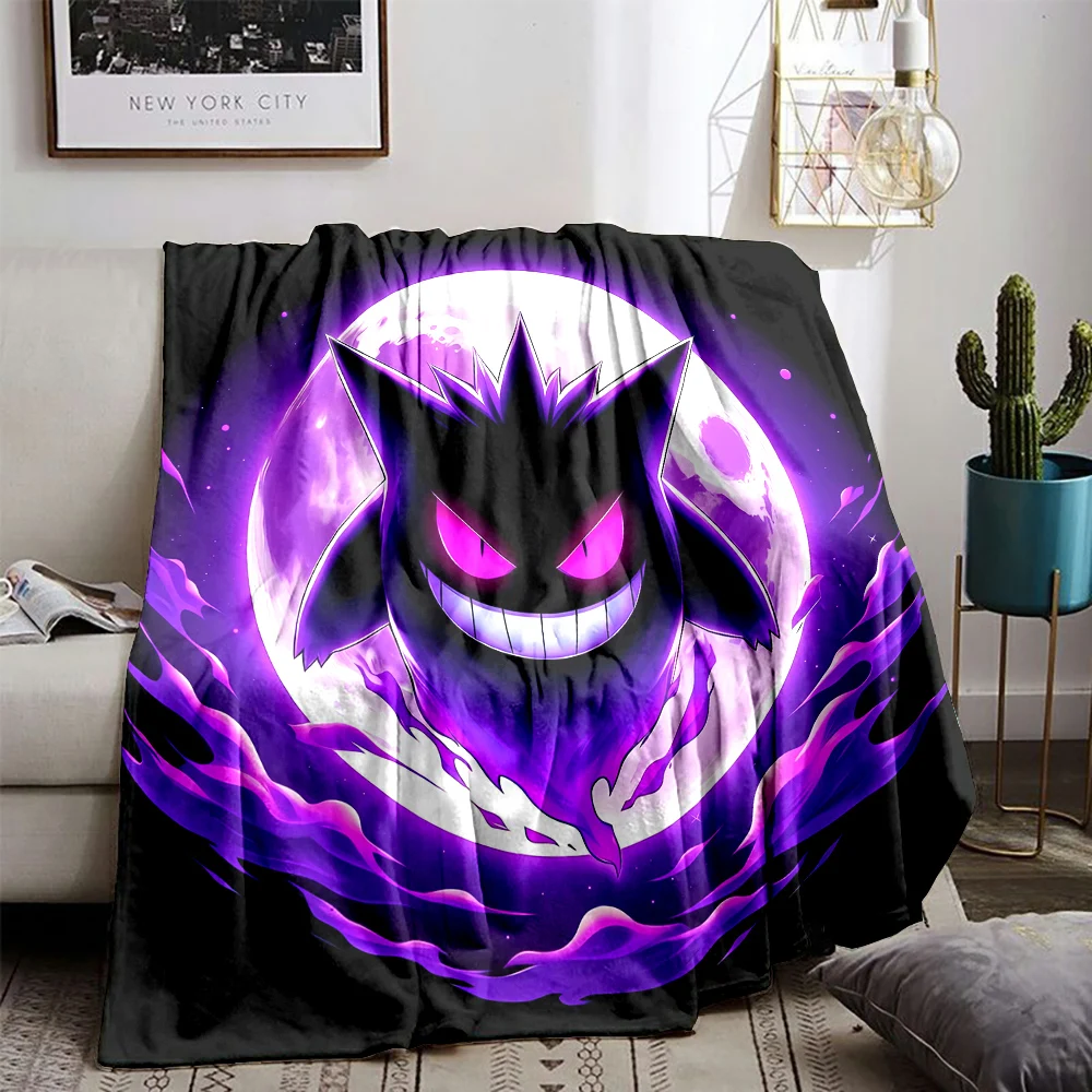 

Pokemon Gengar Blanket Soft Fluffy Throw King Size Summer Winter Blanket Kid Boy Adult Sofa Bed Blanket Cover Throw BirthdayGift