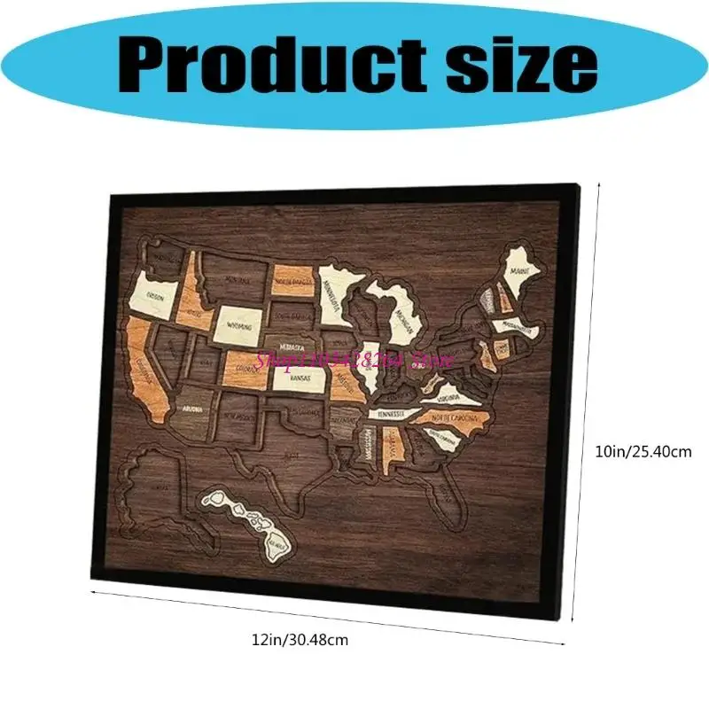 

Paper US Map Puzzle For Childrens Cognitive Development And Wall Display Geography Study