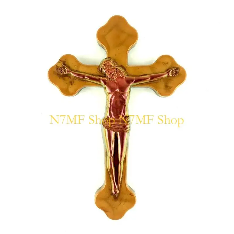 N7MF جدار ستيريو معلق قالب السيليكون العفن فالنتين الصليب ديكور القالب ديي سطح المكتب الحلي قلادة العفن الإبوكسي الايبوكسي