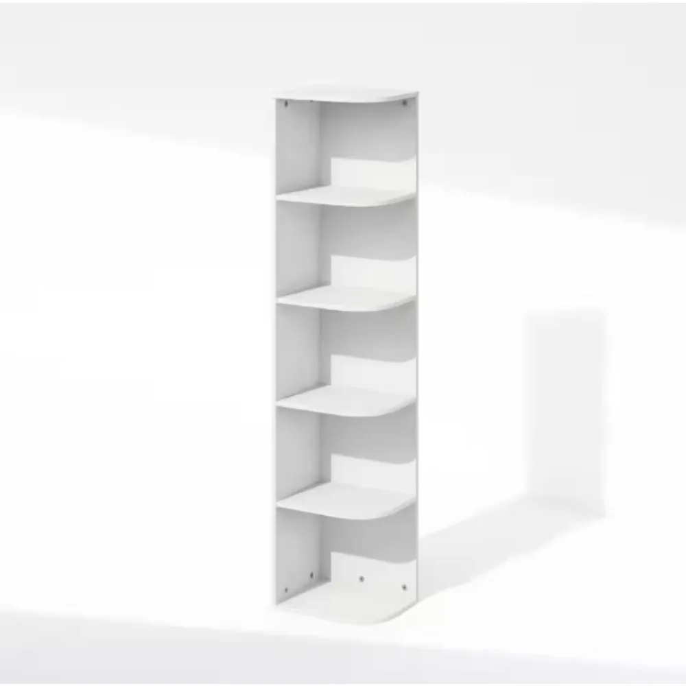 

51.73 in. Wood 5-Shelf Bookcase, Rustic Standing Bookshelves Metal Frame Display Rack for Living Room, Bedroom