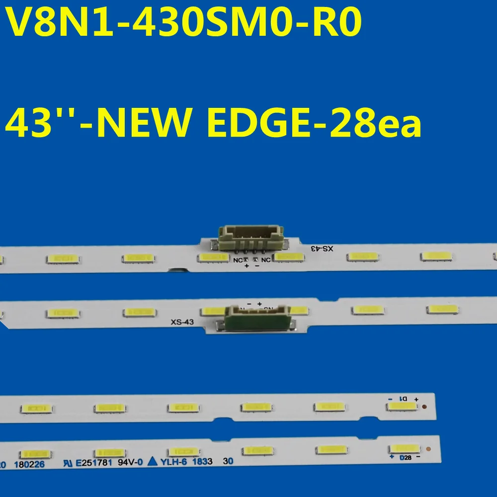 

40PCS LED Strip 28lamps For V8N1-430SM0-R0 BN61-15482A UN43RU7100 UA43NU7100 UE43NU7092 UE43NU7120 UE43NU7400 UE43NU7479