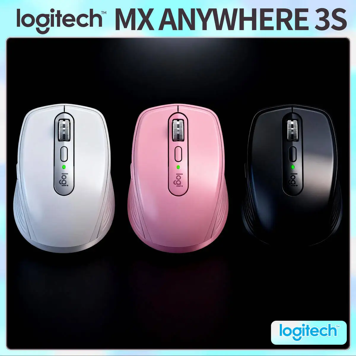 

Компактная мышь Logitech MX Anywhere 3S, эргономичный дизайн, перезаряжаемая, с быстрым прокруткой для портативных ПК Mac