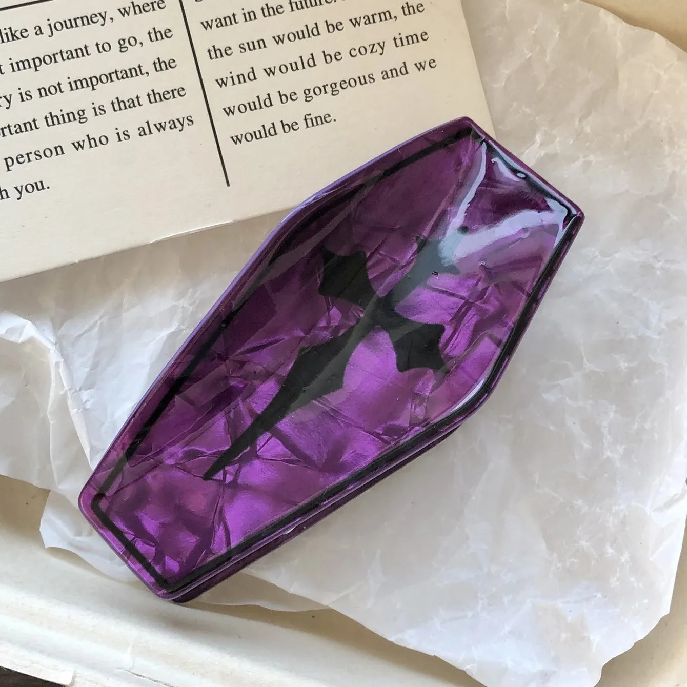 

2025 NEW Halloween Mysterious Coffin Box Hair Claw Acrylic Claw Clips Horror Series Hair Clips Hair Accessories for Women Girls