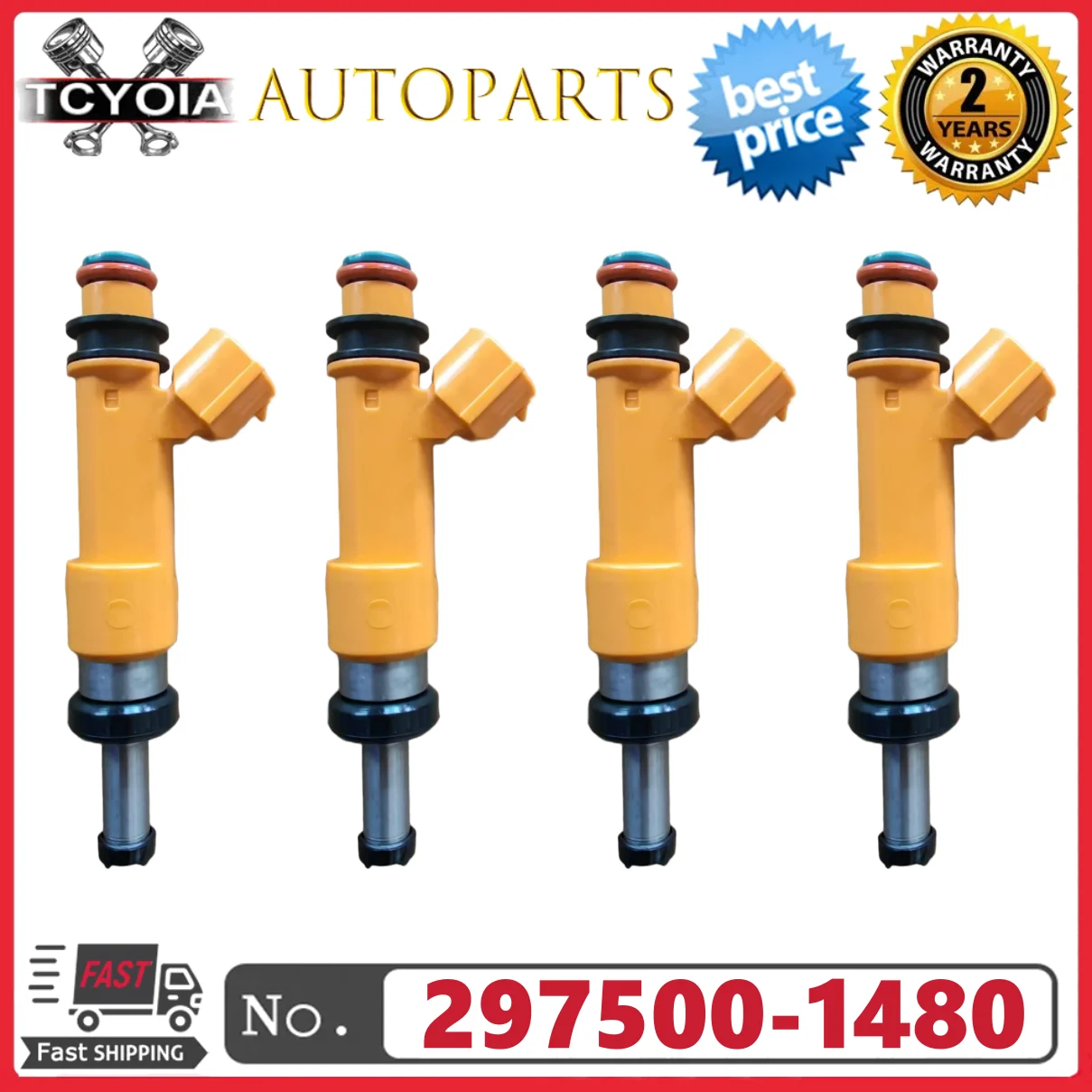 4pcs/lot 297500-1480 2975001480 15710-54LA0 Fuel Injectors For Suzuki SX4 Hatchback 1.6L