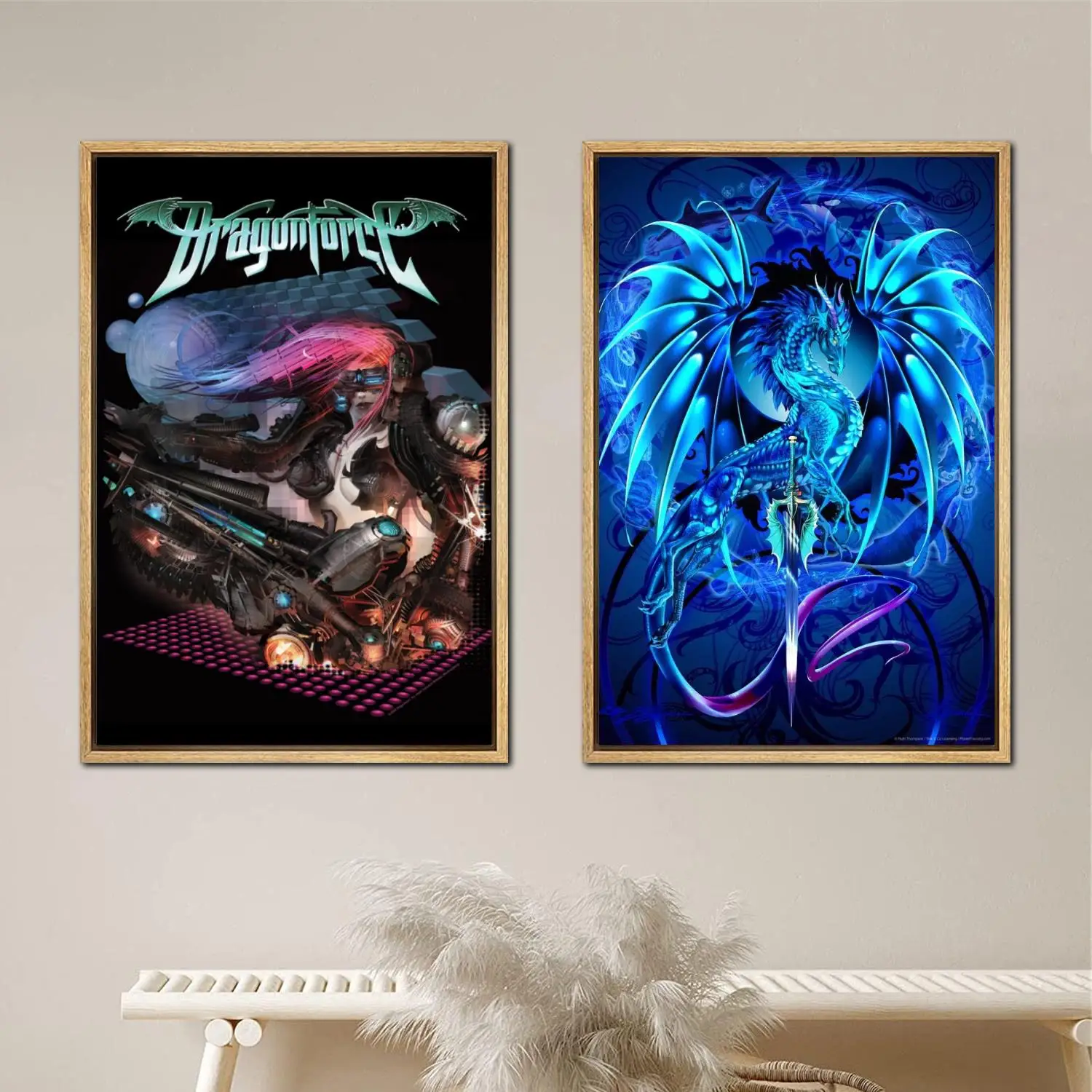 

DragonForce Poster Painting 24x36 Wall Art Canvas Posters room decor Modern Family bedroom Decoration Art wall decor