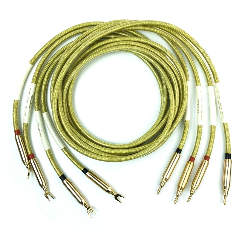 hifi Accuphase Speaker Cable Banana to Spade Plug HiFi Audio Line