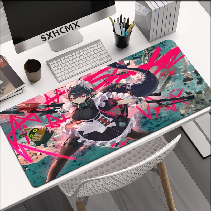 Ellen Zenless Zone Zero Natural Rubber Gaming Mouse Pad ZZZERO ZZZ Large Kawaii Office Laptop Keyboard Accessories Desk Mat