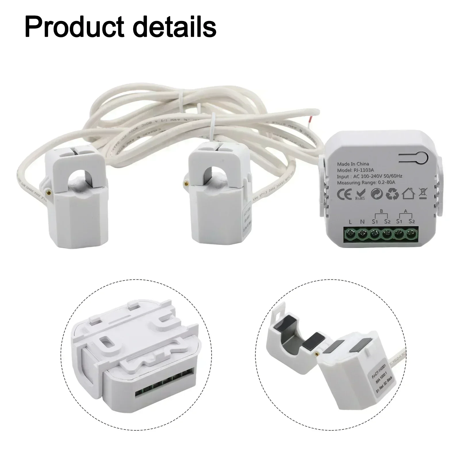 1PC WiFi Intelligent Two-Way Power Monitor Comprehensive-Energy Monitoring For Tuya Intelligent Bidirectional Channel Meter