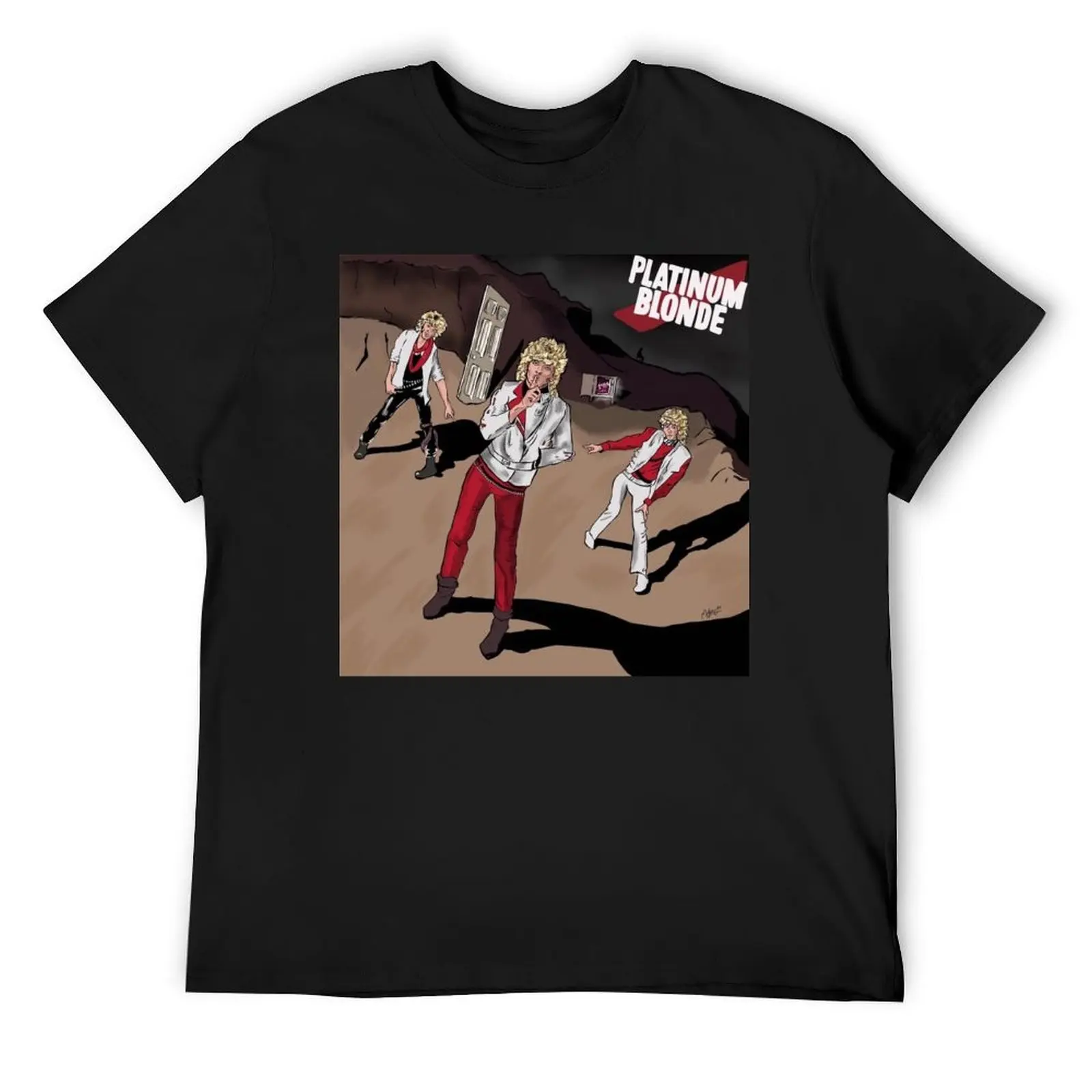 

Standing in the dark - platinum blonde band T-Shirt summer top graphic shirts anime tshirt shirts men