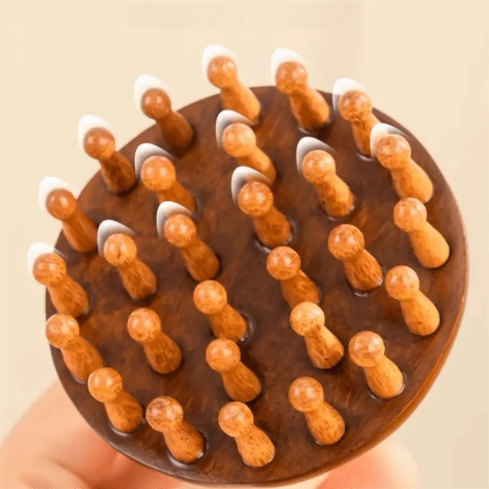 Wide Tooth Body Meridian Massage Comb Anti-Static Help Blood Circulation Head Massage Comb Handle Multifunctional