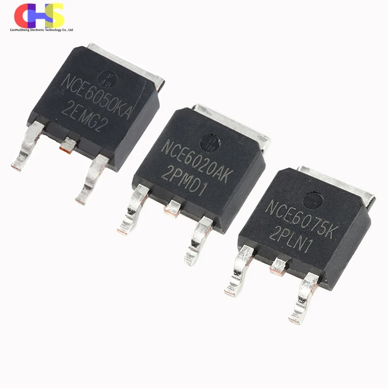 10pcs NCE6020AK NCE6050K NCE6075K NCE6080K NCE7075K NCE7560K TO-252 MOSFET Field-effect Transistor