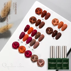 Vendeeni 15ml 9 Colors/set Coffee Brown Series Gel Nail Polish Soak Off UV LED Lasting Gel Lacquer Salon Nail Art Gel Varnish