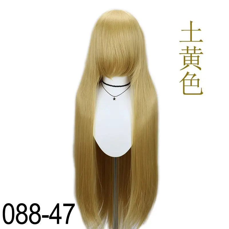 شعر مستعار طويل مستقيم كامل شبكة داخلية وردية عالمية ملونة شعر كوسبلاي على الطراز القديم شعر كوسبلاي قديم ملون