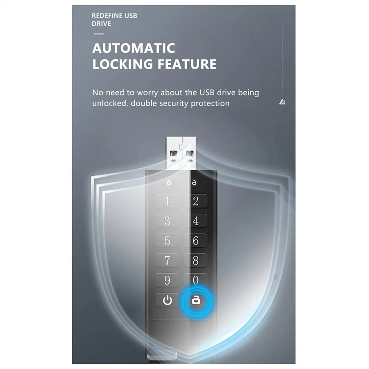 INABEZ USB 3.0 Encrypted and Secure USB Flash Drive Emphasizes Privacy and Security, with Peace of Mind,8G