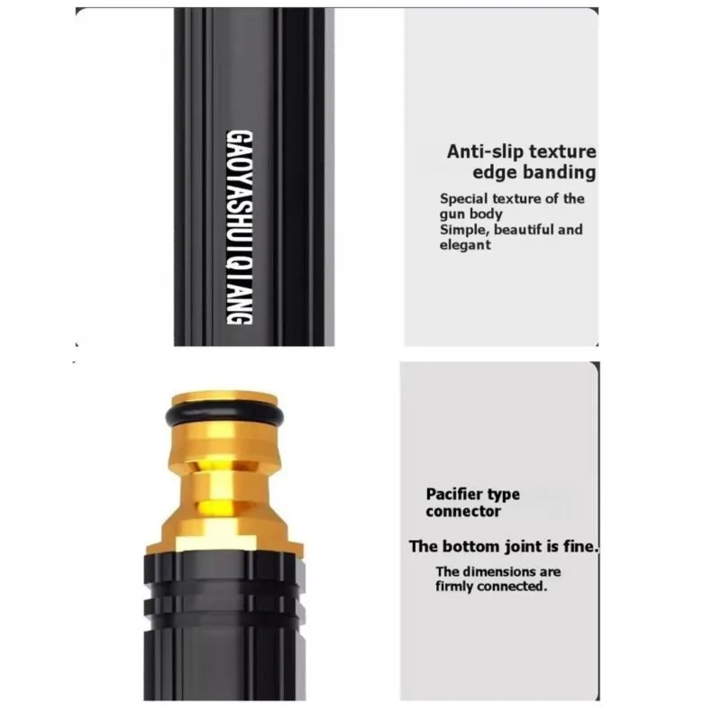 Super Sale Rotatable Metal Water Hose Nozzle High Pressure Water Sprayer with Buckle Car Cleaning Tool Multifunctional Nozzle