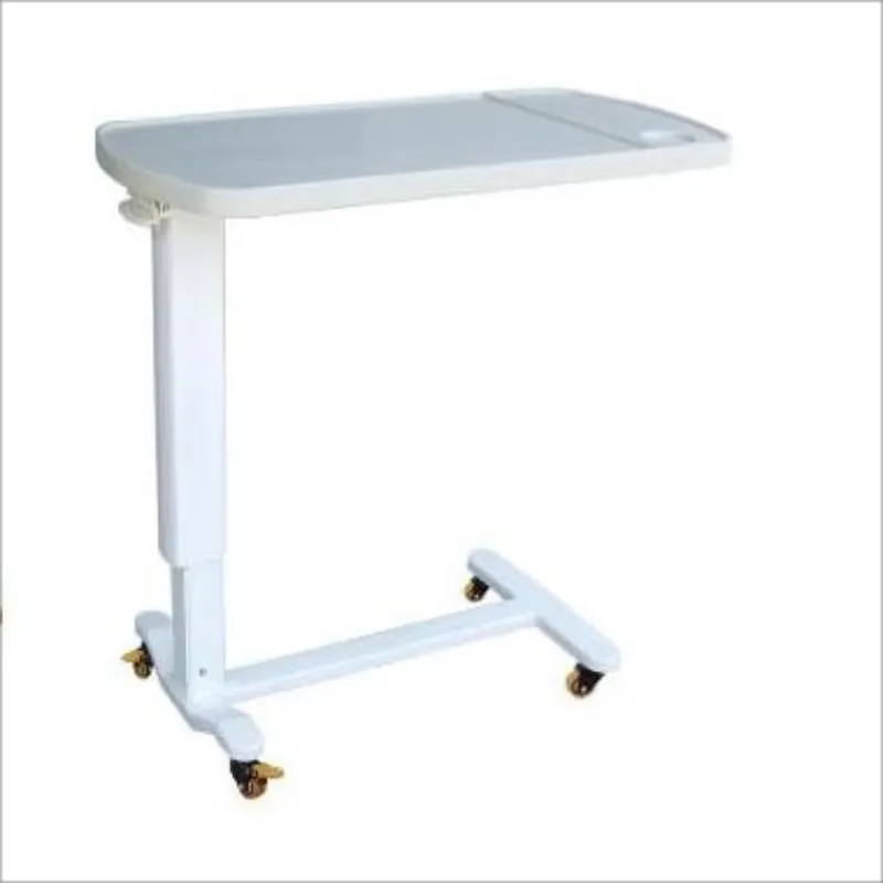 

Hospital Patient Bed Tray Table Overbed Table with Wheels Bedside Rolling Laptop Table for Home and Medical