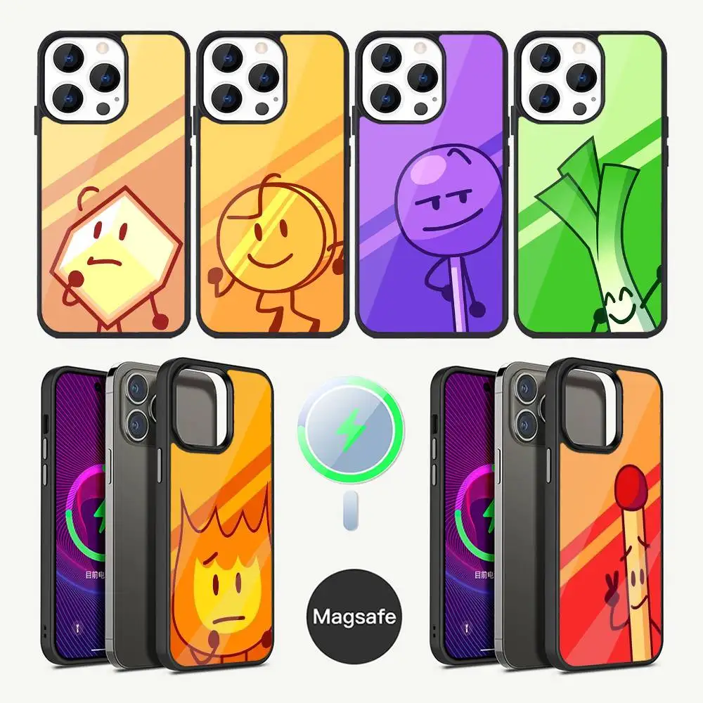 

Bfdi Battle For D-Dream Island Phone Case For iPhone 17,16,15,14,13,12,11,Plus,Pro,Max Mini Magsafe Magnetic Wireless Charging