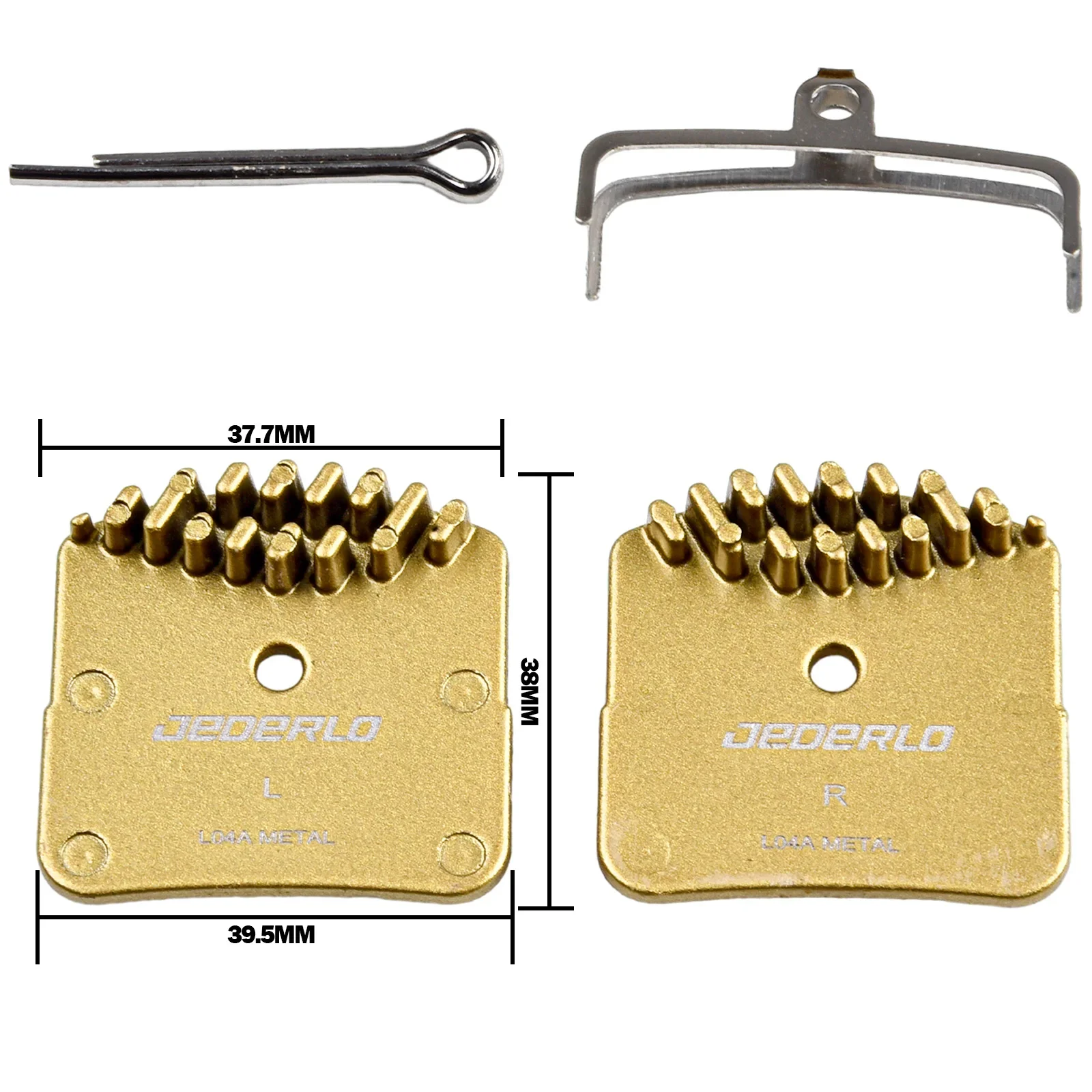 JEDERLO All-metal brake pads for mountain bikes L01A L02A L03A L04A L05A Copper-based Disc Brake Heat Sink Pads for Shimano NUTT