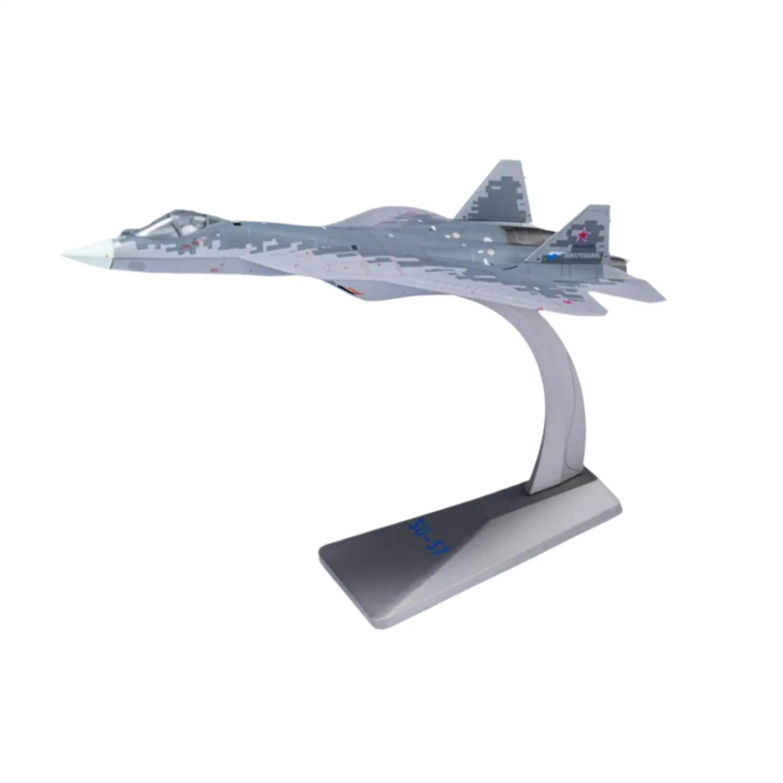 

Diecast Alloy Aircraft Toy 1:72 Simulation Sukhoi SU-57 with Stand Fighter Model