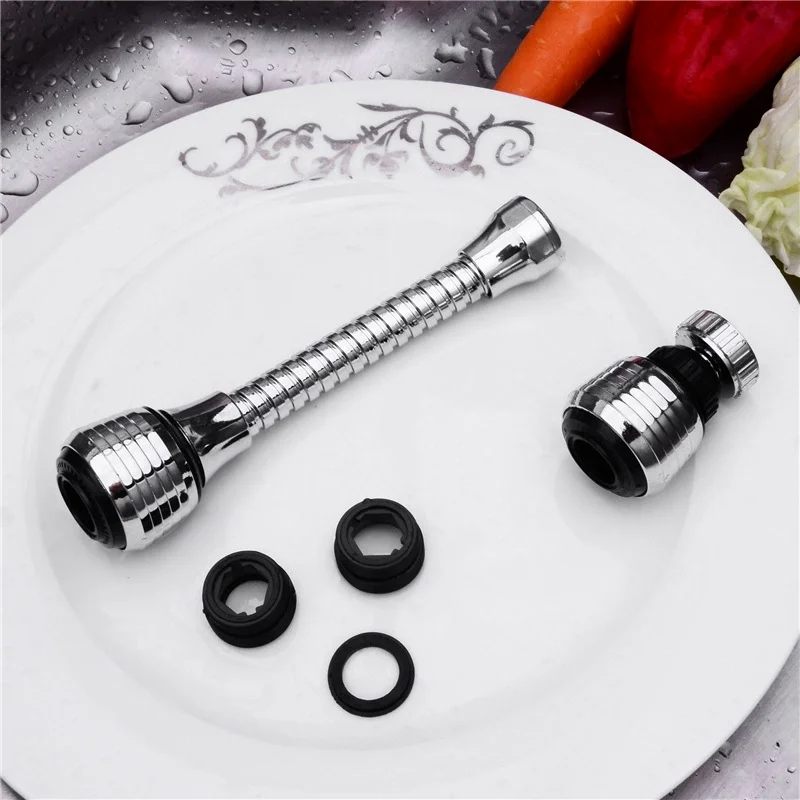 Cabeça de Pulverização Rotativa 360 Graus para Torneira de Cozinha, Filtro Economizador de Água, Bico Adaptador Universal de Aço Inoxidável