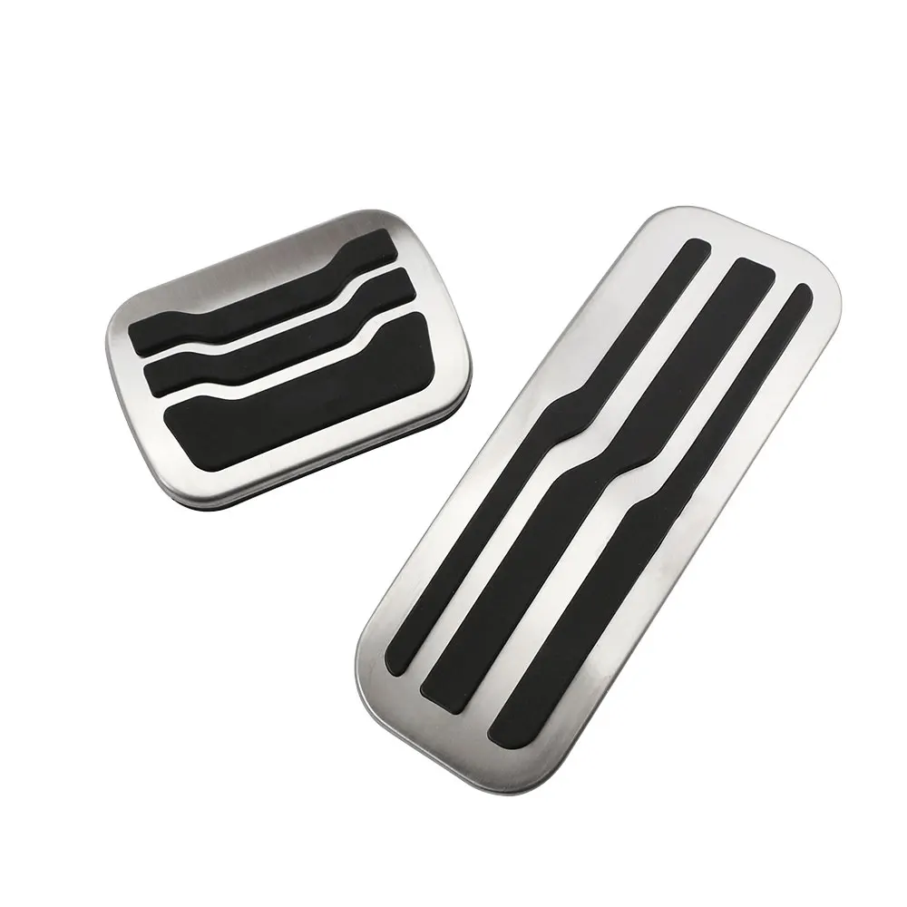 Jameo Auto No Drilling Non-slip Stainless Steel Gas Fuel Pedal Pad Pedals Cover for Ford Explorer 2015 - 2022 LHD Car Styling