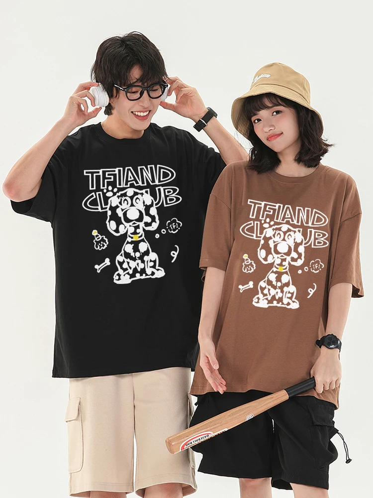 Bell Spotted Pattern Couple T-shirt 2025 New Summer High-quality Short Sleeves