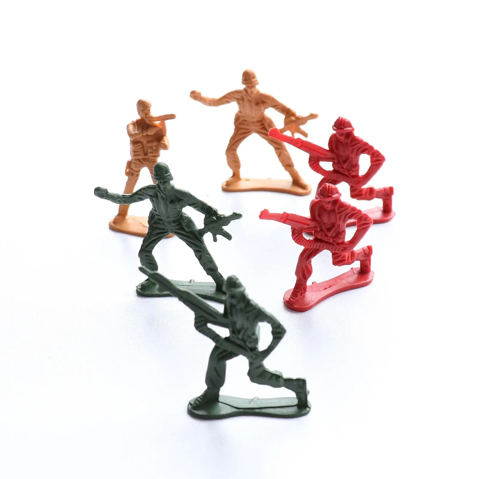 100 stuks 5 cm soldaten mannen actiefiguren basisset en scènemodel spelletjes speelgoed