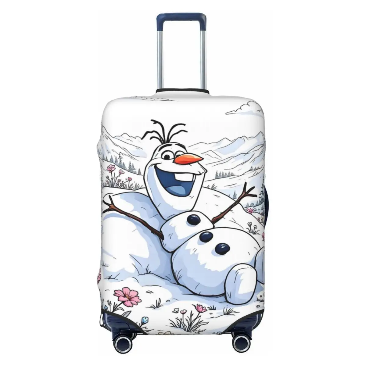 

Забавный чехол для чемодана с мультяшным персонажем F-Frozen, подходит для чемоданов 18-32 дюймов