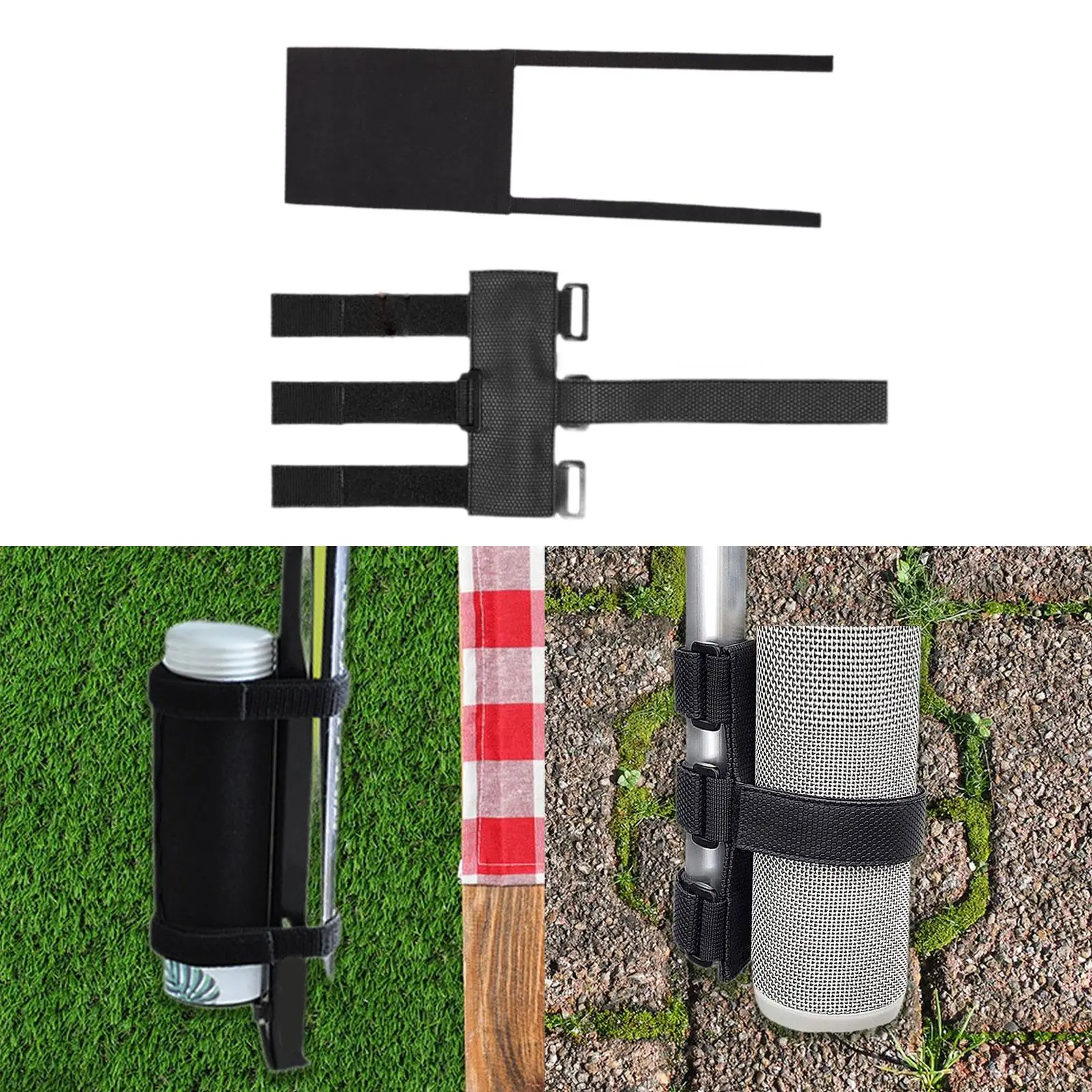 Bike Bluetooth Speaker Strap Practical Bike Bottle Strap Bike Audio Holder for Boat Railing Outdoor Scooter Golf Cart Biking