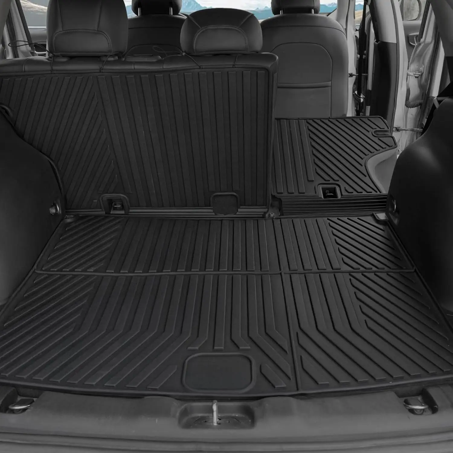 All-Weather Cargo Protection for 2017-2026 SUVs, TPE Material, Full Coverage with Backrest Mat
