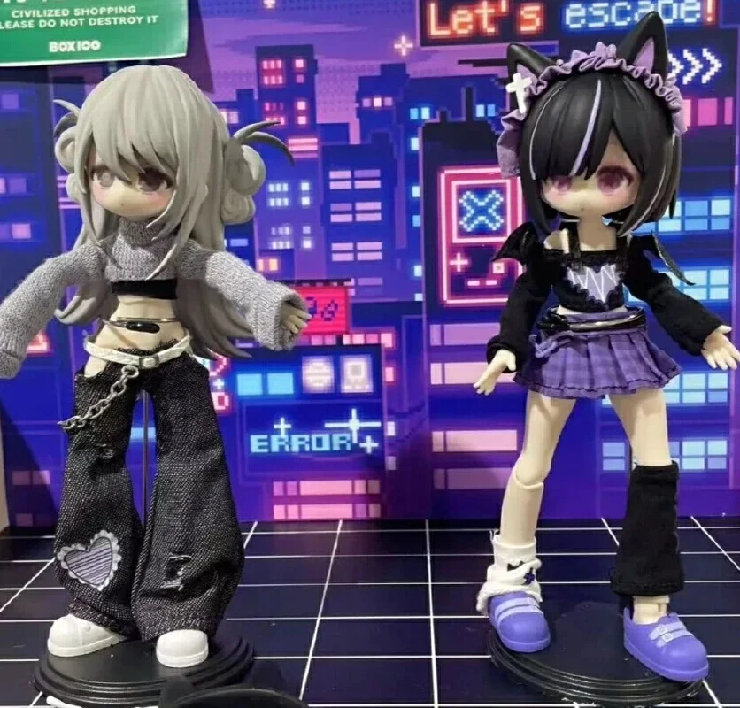 Genuine Ten Thousand Escape Plans Bjd 1/12 Blind Box Pvc Figure Doll Cloth Set Mysterious Surprise Toy Kawaii Trend Girl Gifts