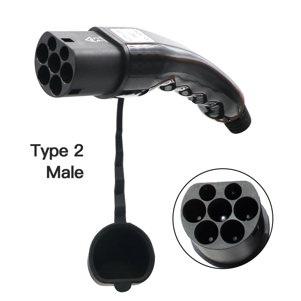 Type 2 16A 3P Male