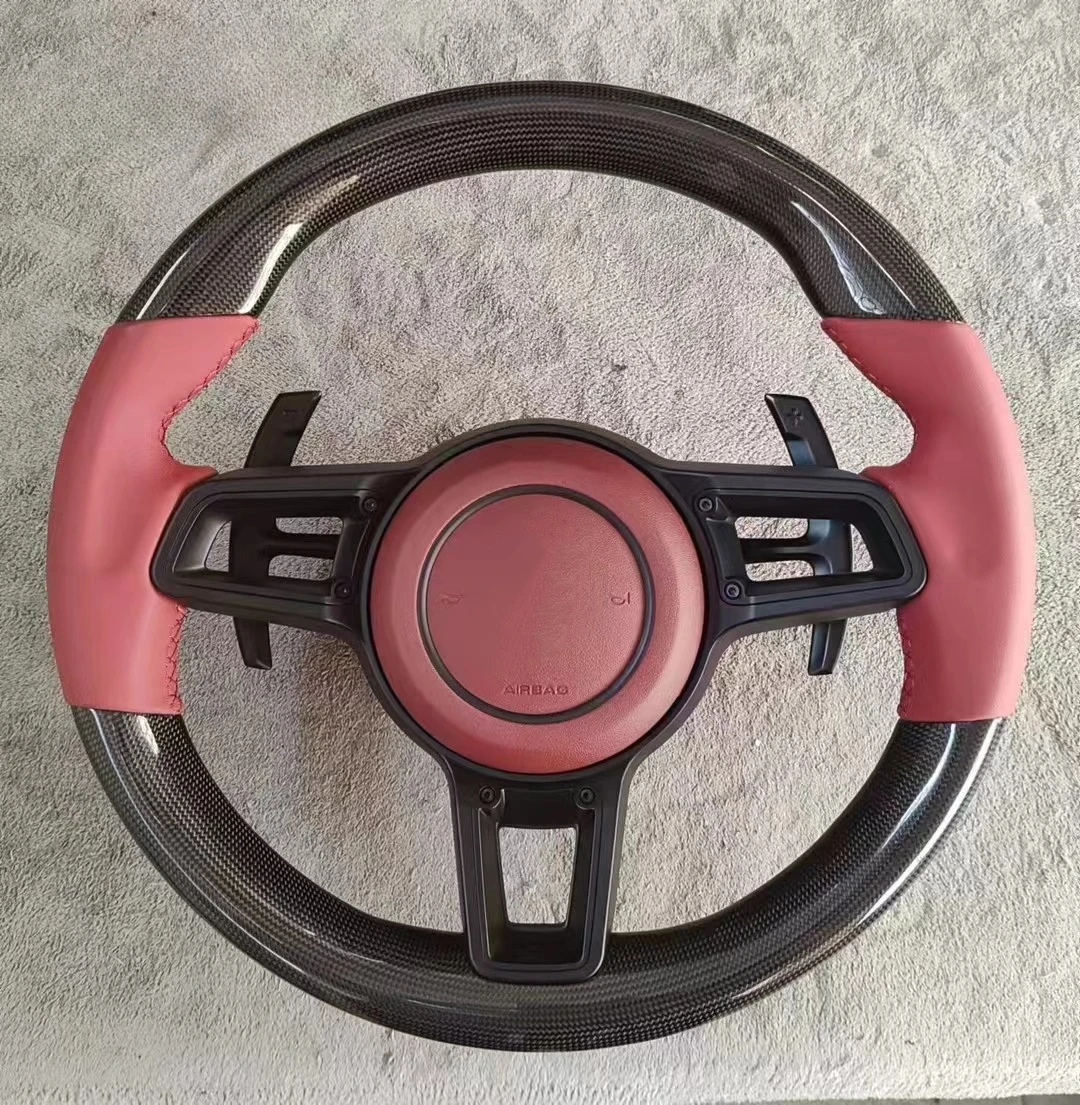 Factory Price Carbon Fiber Flat Steering Wheel For Porsche Mancan Panamera Cayenne 911 718 991 Customized Wheelcustom