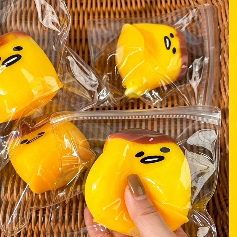 2026New Fluid Printed Caramel Pudding Squishy gift  Shaped Slow Rebound Squeeze Fidget Cute Sensory Stress Relief Vent gifts