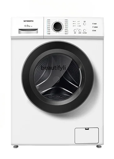 

6Kg small drum washing machine, fully automatic household ultra-thin embedded rental room elution integration