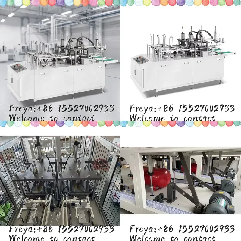Fully Automatic Pastry Box Making Machine for Bakery Food Packaging High Speed Disposable Pastry Box Forming Machine